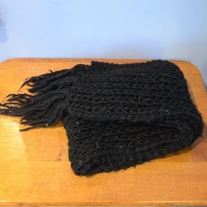 Black Knit Scarf